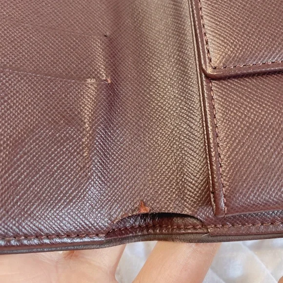 Authentic Louis Vuitton Cherry Monogram Mini Lin Canvas Compact Wallet - Picture 9 of 16